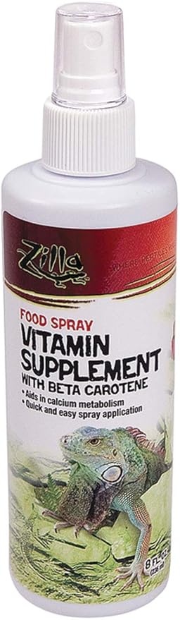 Zilla Vitamin Supplement Food Spray, 8 Ounce (3 Pack)
