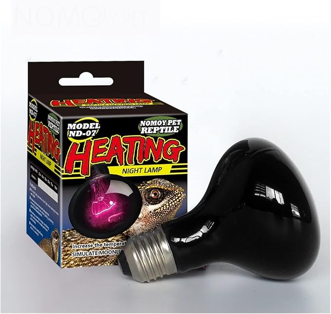 UVA Night Light Tortoise Box Heating Lamp Heating Lamp Insulation Lamp Lizard Snake Thermal Insulation(100w Color Box Packaging)