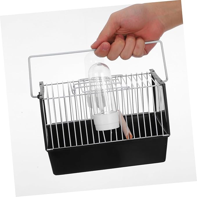 1pc Portable Pet Bird Cage Handheld Parrot Carrier Travel Cage for Birds for Outdoor Use Easy Assembly Lightweight Design