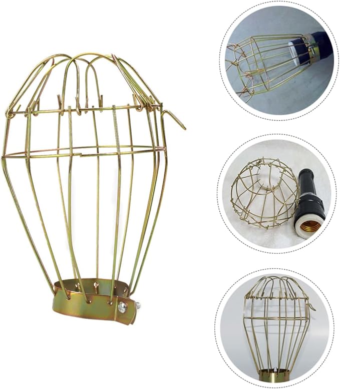 VICASKY Reptile Heater Guard Scald Heating Lamp Protector Mesh Cover for Safe Use Heating Bulbs and Lampshades for Reptile Habitats 3-Piece Set