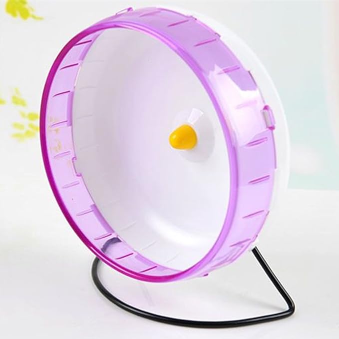 8.2 Inches Hamster Syrian Hamster Gerbil Rat Hedgehog Running Wheel Mute Silent Spinner Exercise Wheel (Purple)