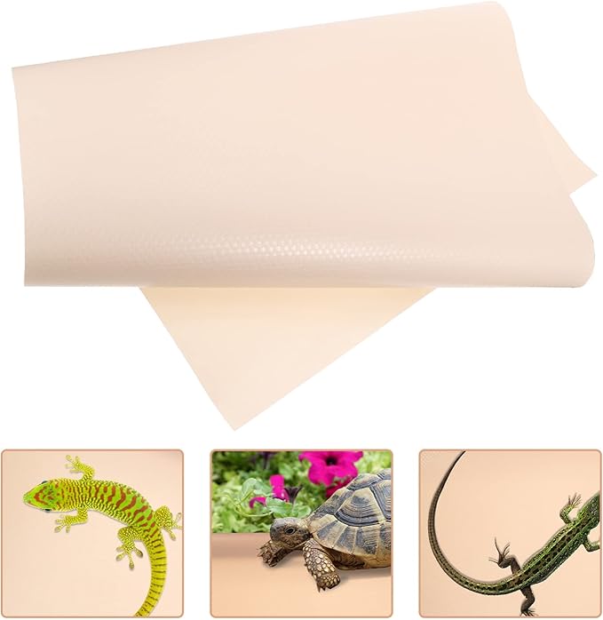 POPETPOP Reptile Carpet for Bearded Dragons Leopard Geckos and Snakes Soft Substrate Pad for Terrarium Bedding and Easy to Accessories
