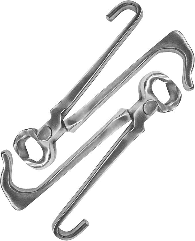 9" Foal Hoof Nippers, Stainless Steel Farrier Tool for Horses & Livestock, One-Handed Hoof Trimming Nipper – Sharp, Durable & Rust-Resistant