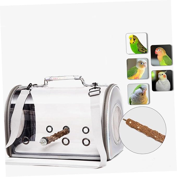 DECHOUS Parrot Carrier Bag Breathable Outdoor PET Birds Container Travel Carry Pouch for Parrots Compatible Bird Species
