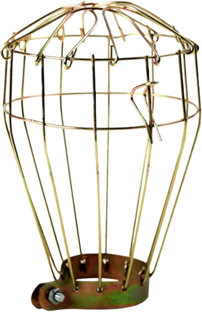 Gold Portable Versatile Supplies Gifts Anti Scald Mesh Cover Heating Lamps Holder for Cage Bird Pets