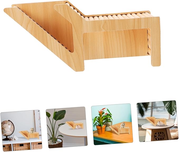 KESYOO Hamster Wooden Hideout Tunnel Durable Squirrel House for Guinea Pigs Multifunctional Pet Cage with Fine Structure for Endless Entertainment Small Animal Habitat