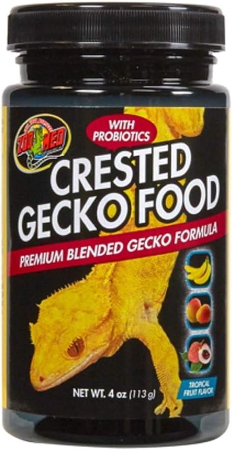 Zoo Med Crested Gecko Food - Tropical Fruit Flavor 4 oz (113 g) - Pack of 2