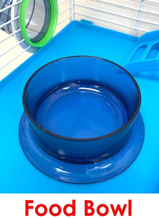 EXTRA LARGE 23" Habitat Hamster Rodent Gerbil Mouse Mice Rat Wire Cage Long Crossing Tube & Deep Tray Expandable and Customizable Hide House Excerise Running Wheel Water Bottle Food Dish