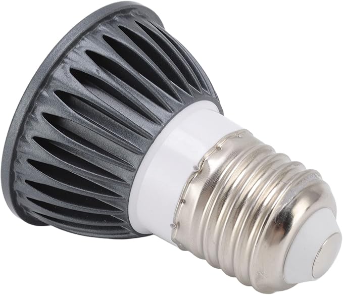 ZJchao Basking Light Bulb Reptile Heat Lamp Bulb Full Spectrum UVA UVB LED Concave Convex Mirror Sun Basking Lamp for Turtles Lizards Snakes Aluminum Alloy 5W 10.0 UVB (110V)