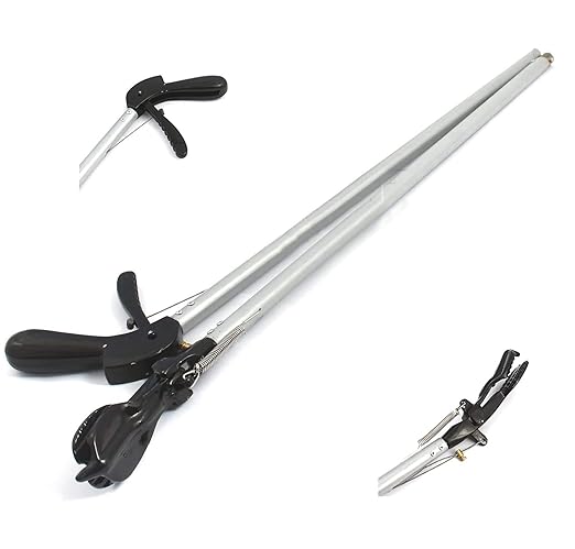 OdontoMed2011® 52" Snake Tongs Reptile Grabber Rattle Snake Catcher Silver Wide JAW HANDLING Tool ODM