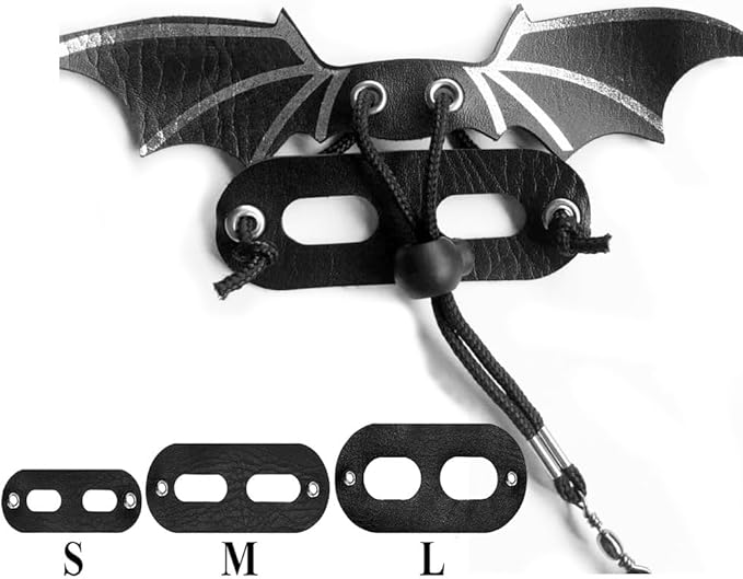 Bearded Dragon Leash and Lizard Harness Adjustable (S,M,L,3 Size) Leather Wing Lizard Iguanas Leash Geckos Reptile for Amphibians Small Pet Animals Silver