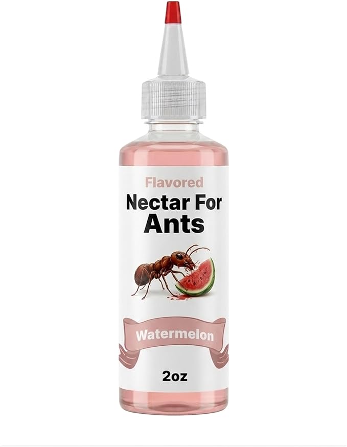 CTWPets Flavored Nectar for Ants — Liquid Ant Food with Electrolytes | Sugar Water Feeding Supplement | 5 Flavors | 2 fl oz (Watermelon)