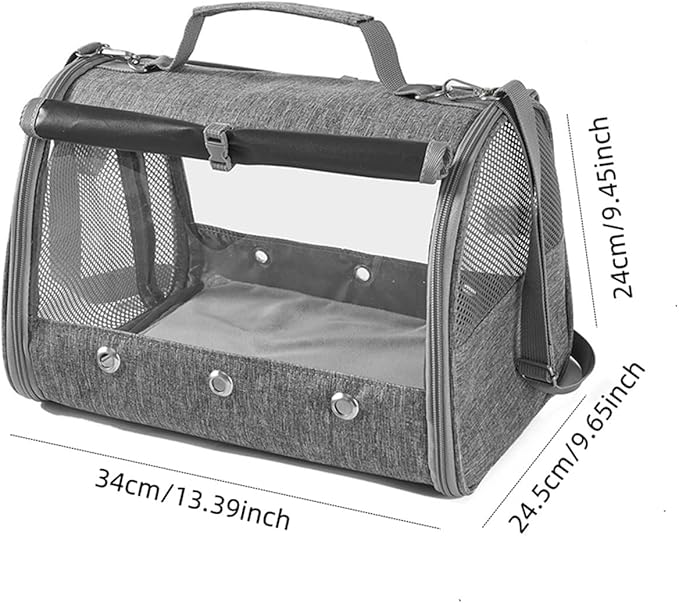 Bird Travel - Portable Cage with Perch & Tray for Parrots Small Animals