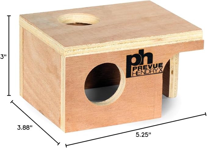 Prevue Pet Products Wood Mouse Hut 1120 (Pack of 2)