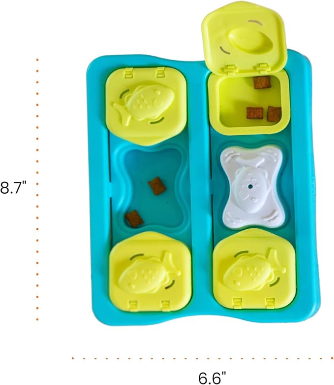 Catstages Nina Ottosson Kitty Cube Puzzle Cat Toy Treat Puzzle, 8.7" - Image 8