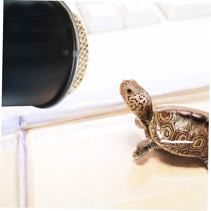 Totority 5.5 Inch Reptile Heat Lamp Protective Cover Sturdy Mesh Light Shade for Reptile Box for Basking and Heating