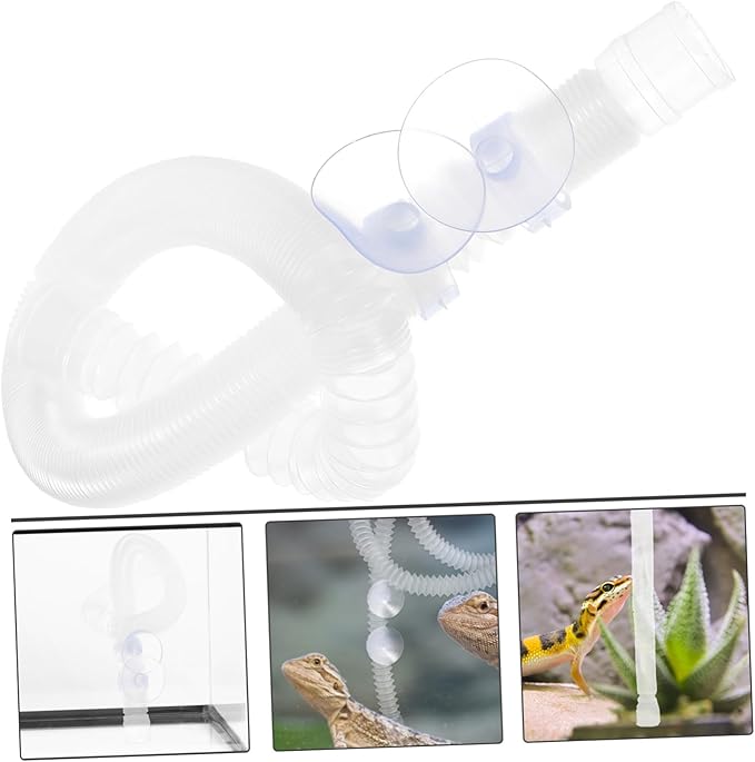 BESPORTBLE Reptile Humidifier Extension Tube for Tank Terrarium Supplies Stretchable Hose Suction Cup