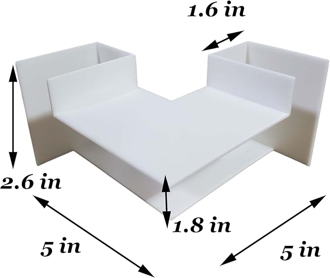 Aquarium Decoration, Axolotl Hide Corner Fish Tunnel, Cave for Fish, Loach, Pleco, Snake, Terrarium