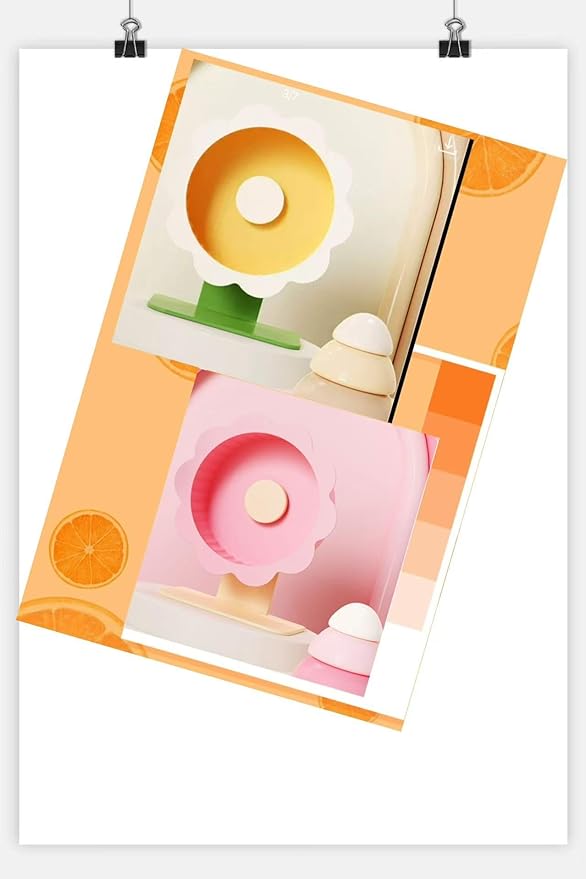 Hamster Wheel Super-Silent Hamster Exercise Wheels- Quiet Spinner Hamster Running Wheels with Adjustable Stand for Hamsters Gerbils Mice Or Other Small pet (Pink, Large)