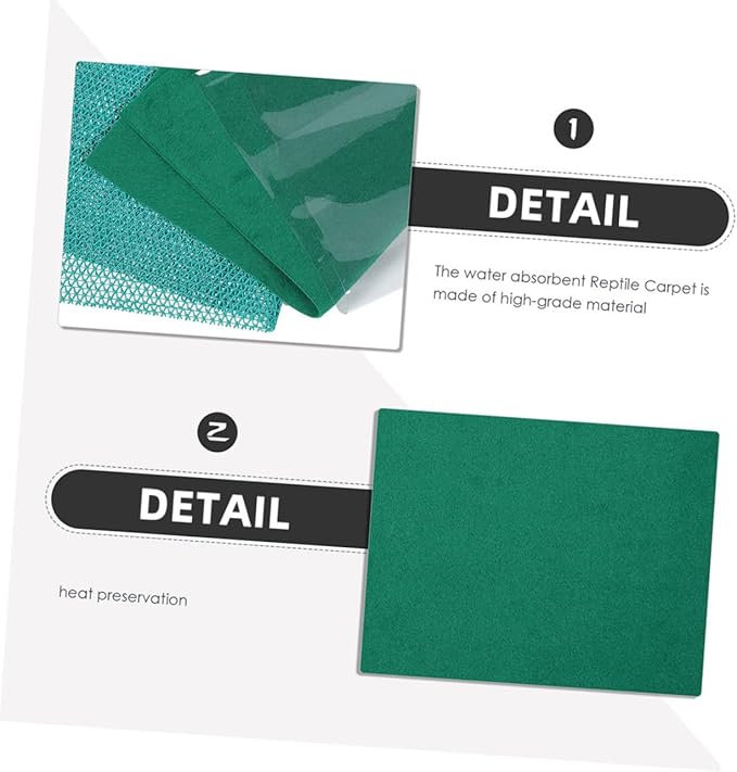 POPETPOP 1Set Reptile Terrarium Substrate Lizard Carpet Mat for Tortoise and Other Pets Comfortable Dry Bedding for Reptile Tanks