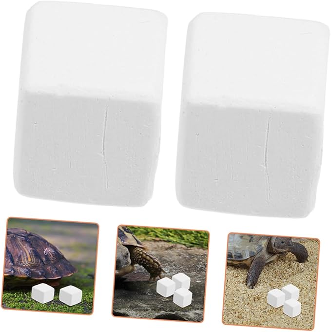 POPETPOP 12pcs Natural Reptile Mineral Block Enhance Pet Health Safe for Reptiles Crabs