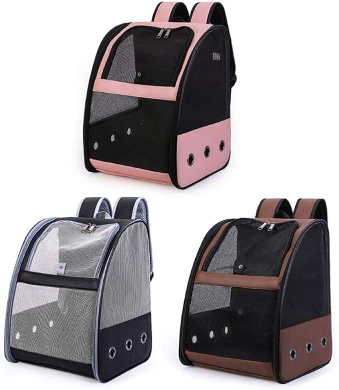 Bird Carriers Bird Cage Breathable Carrier Backpack Foldable Lightweight Travel Multi Purpose Pu Mesh Pet Parrot Bag 3Pcs Pk