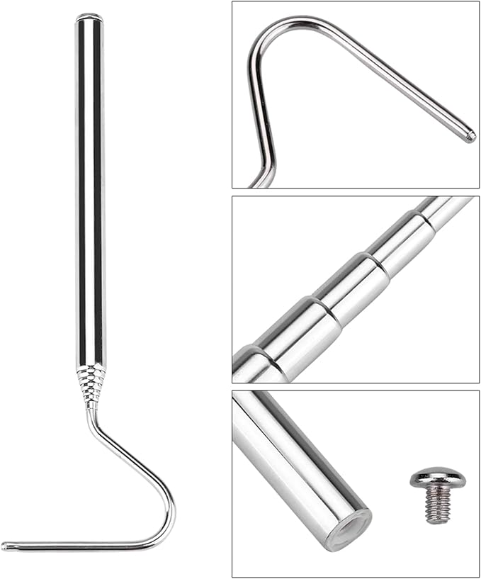 Snake Hook,16.5-68cm Snake Hook Extensible Snake Catcher Hook Adjustable Snake Tong for Catching, Controlling, or Moving Snakes