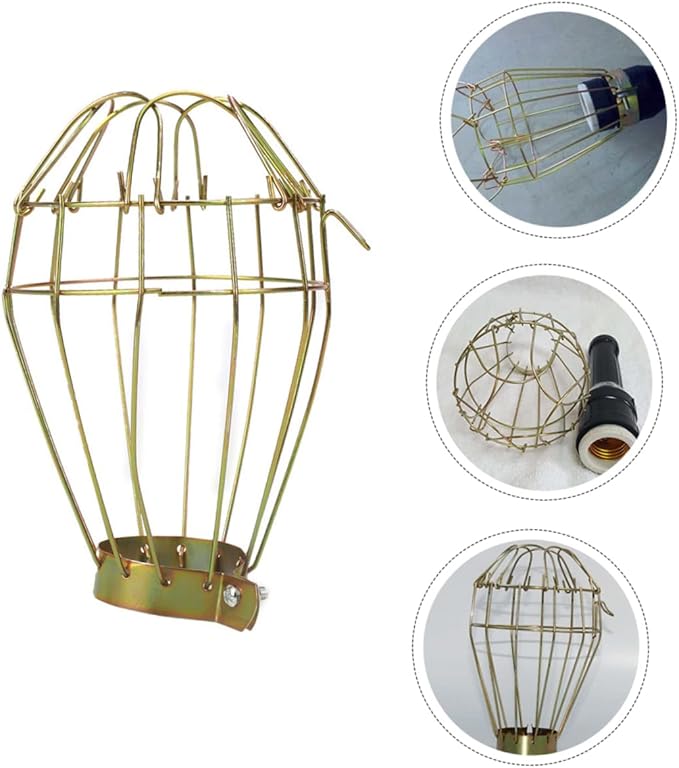 VICASKY 3pcs Scald Heater Guard for Reptile Lamps Iron Mesh Cover for Pet Safety for Turtles Lizards and Animals Efficient Heat Dissipation