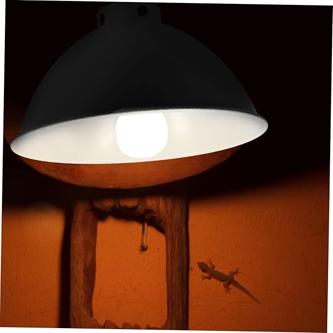 Heat Lamp Shade for Reptiles Insulated Lampshade Shell Easy Install Reptile Supplies