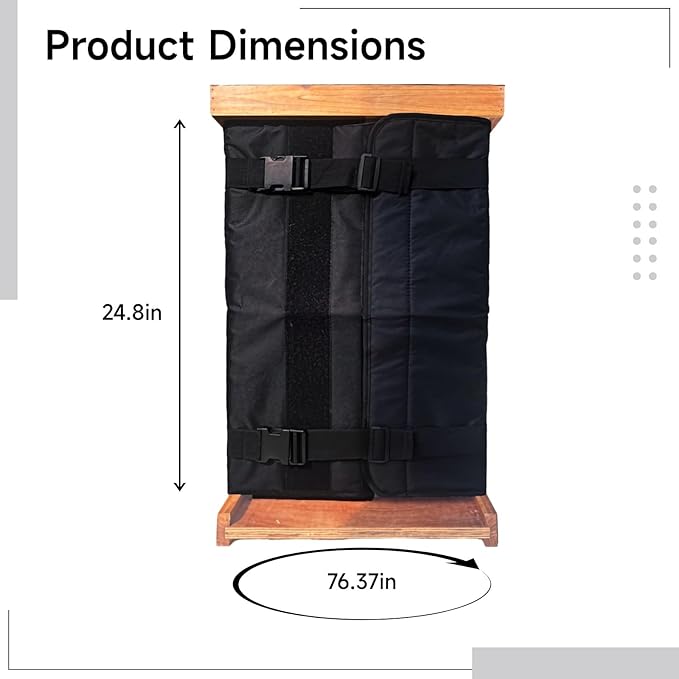 2 Pc Beehive Wrap, Winter Protector, Waterproof Cover, Insulated Oxford Fabric