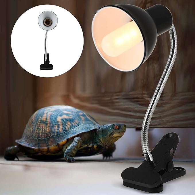 Mikikit Turtle Basking Light Heat Lamp for Reptiles Sunburn Light Cover for Tortoises Us Plug