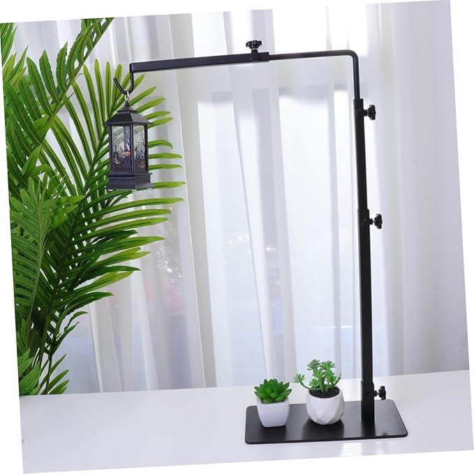Milisten Reptile Basking Light Stand for Turtles and Lizards Durable Height Rack with Uv Heat Lamp Support for Aquariums