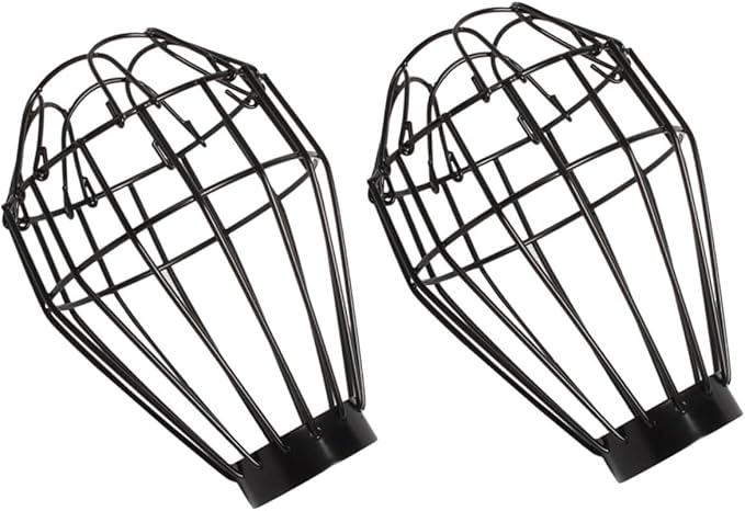 OUNONA 2sets 2pcs Box Reptile Lamp Covers Heat Lamp Shade Guard for Safe Bulb Protection Easy Installation Reptile Lampshade to Prevent Burns and Scalding Suitable for Various Bulbs 2pcs*2
