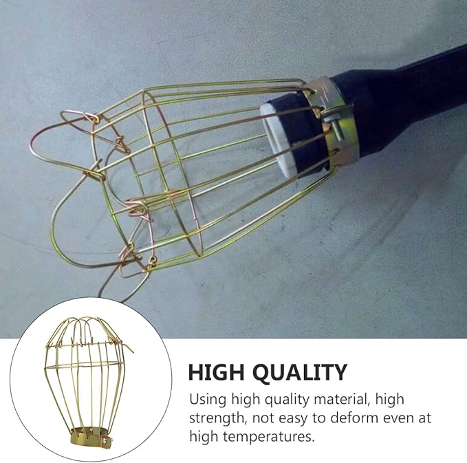 3pcs Heating Lamp Protector for Pets Iron Mesh Net Cover Scalding Prevention for Reptiles Birds and Animals High-Temperature Resistance Easy to Install