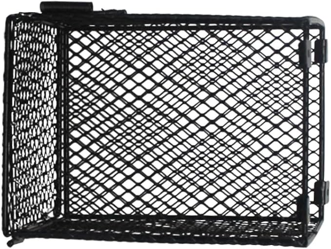 DECHOUS Reptile Scald Lamp Shade Multi-Function Heating Light Guard for PET Care Sturdy Black Reptile Heater Guard for Turtles Snakes and Poultry