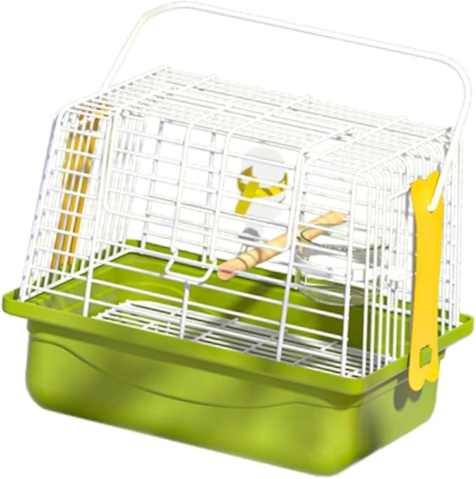Generic Bird Travel Carrier Cage Cage Carrier Carry Transport Parrot Parakeet Carrier with Stand for Shopping Cockatiel Parakeets, Set of 5