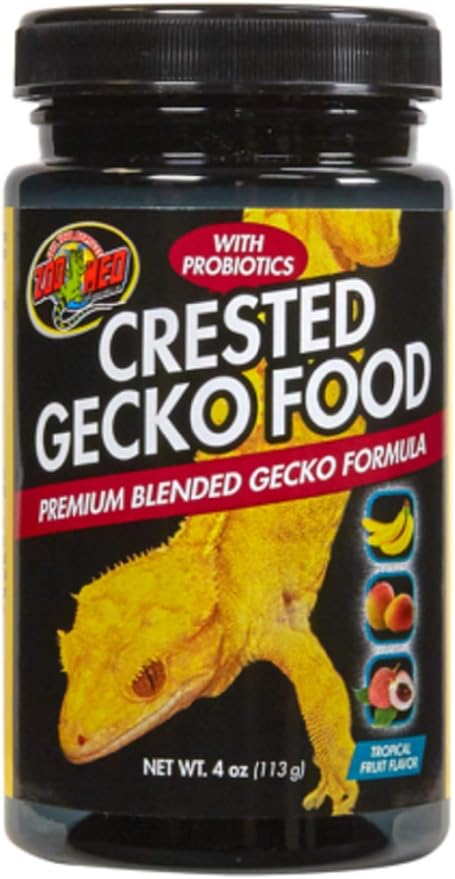 Zoo Med Crested Gecko Food - Tropical Fruit Flavor 4 oz (113 g) - Pack of 3