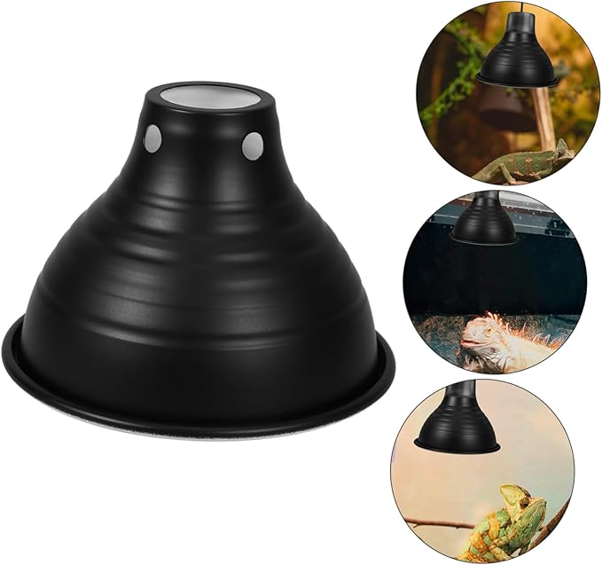 Happyyami 1pc Tortoise Enclosure Heat Lamp Lizard Lamp Shade Reptile Dome for Tank