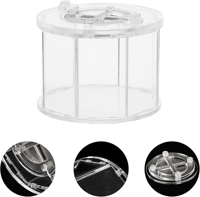 balacoo Reptile Breeding Box Acrylic Reptile Terrarium Cage Tank Tarantula Scorpion Sling Lizards Mantis