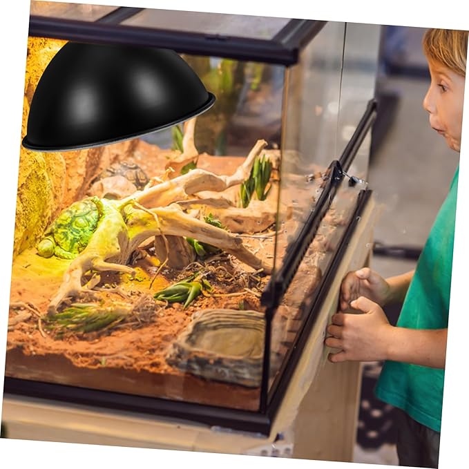 Ciieeo Heat Lamp Shade for Reptiles Reflector Dome Lamp Lizard Snake Turtle Heating Accessory Cozy Warm Environment