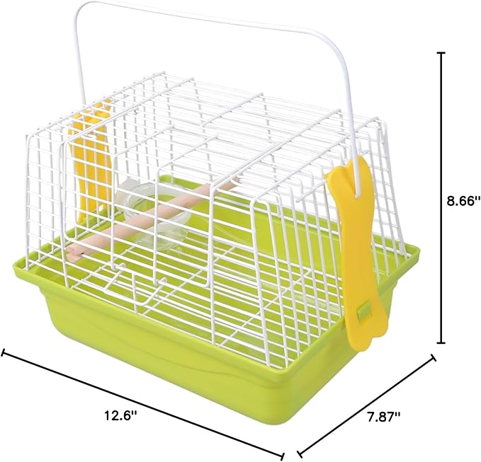 Portable Outdoor Bird Carriers with Handle for Parakeets Lovebirds Easy to Spacious Design Budgies Cage