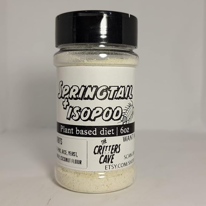 Springtail And Isopod Food | Net wt. 6oz and 3oz | The Critters Cave (6oz)