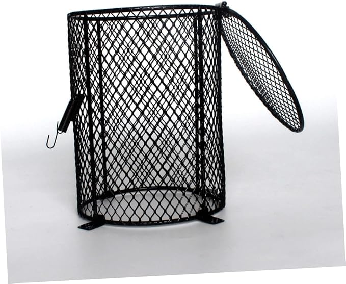 Sosoport Reptile Scald Lamp Cover Round Heating Lampshade for High-Strength Flexible Design Compatible Reptile Heating Lamps