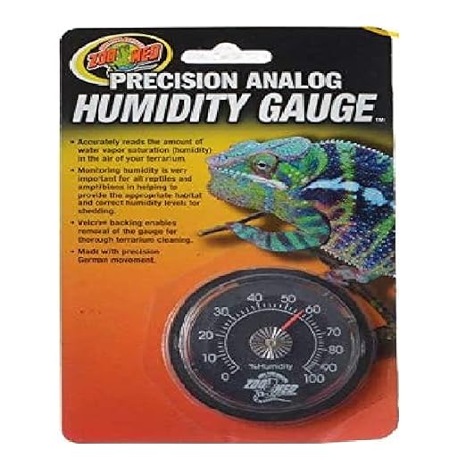 Zoo Med Precision Analog Reptile Humidity Gauge Analog Reptile Humidity Gauge - Pack of 4