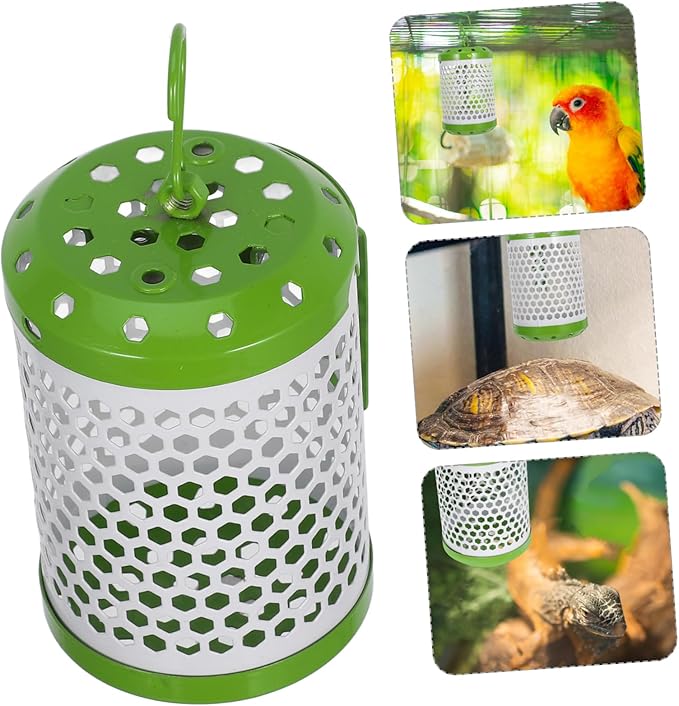 Milisten Reptile Heat Lamp Guard Adjustable Ceramic Basking Holder for Lizards Turtles and Birds and User-Friendly Design for Optimal Heat Coverage Pet Cages