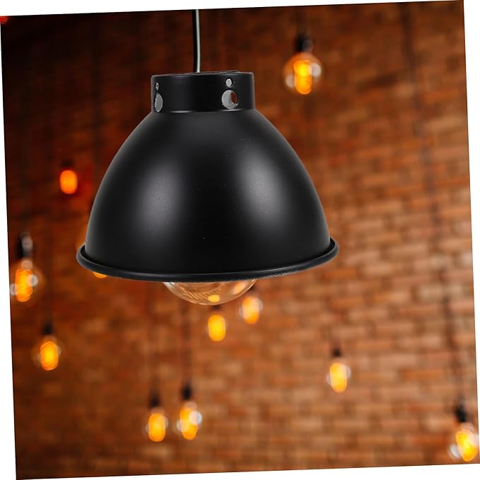TOYANDONA Reptile Terrarium Lamp Cover Heat Resistant Dome Shade for Optimal Light and Heat Distribution Durable Metal Design for Reptile Habitats