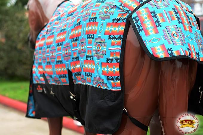 HILASON 1200D Turnout Light Winter Waterproof Rain Sheet Horse | Sheets for Horses