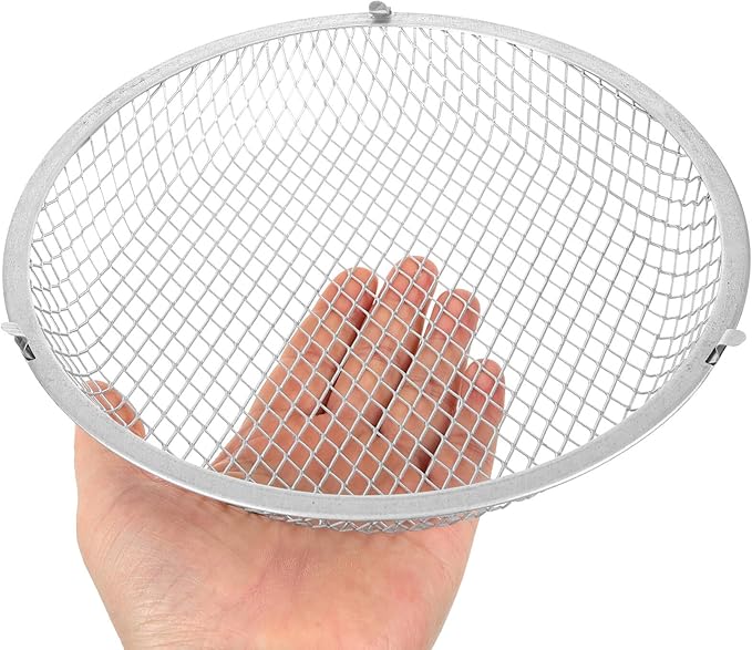 POPETPOP Reptile Heat Lamp Cover Iron Mesh - Scald Lampshade Reptile Protection Heater Lamp Guard for Pet Snake Lizard Turtle