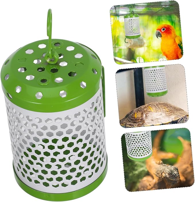 Totority Adjustable Heat Lamp Guard for Reptiles Antiscald Protective Mesh Cage for Lizards Snakes and Small Birds Installation for Ceramic Heating Lamps