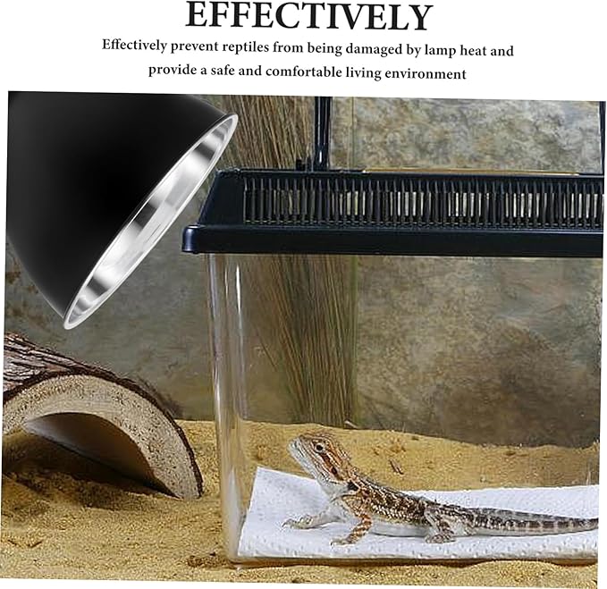 Reptile Heat Lamp Shade Easy Install Maintain Lampshade for Reptile Tank